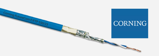 کابل شبکه - FutureCom™ F/FTP 550/23 Cat 6A کورنینگ