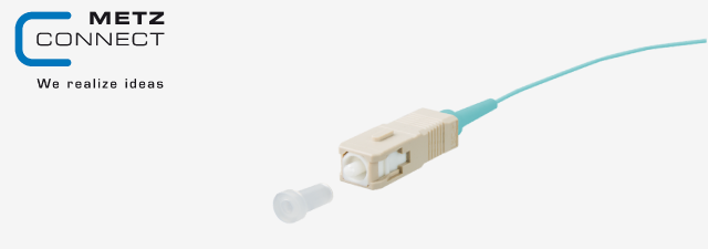 OpDAT pigtail SC PC, OM3, aqua