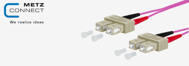 OpDAT duplex, Patch cord, Multi mode, OM4, SC D/SC D - METZ Connect 
