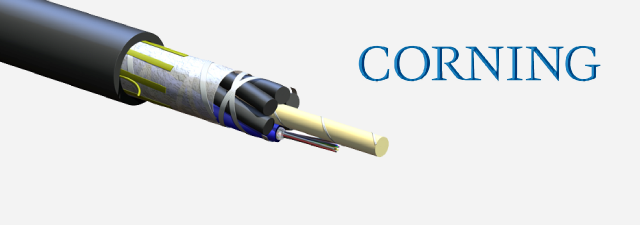 کابل فیبر نوری هوایی لوز تیوب ژله ایCorning - SOLO® ADSS Short-Span