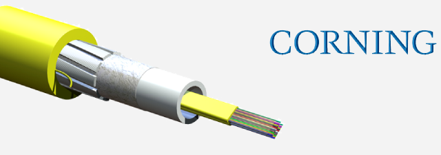 Ribbon Interlocking Armored Fiber Optic Cable, Plenum - Corning