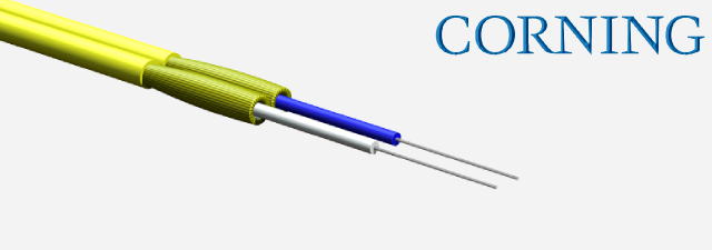 Zipcord Tight-Buffered Fiber Optic Cable, Riser - Corning