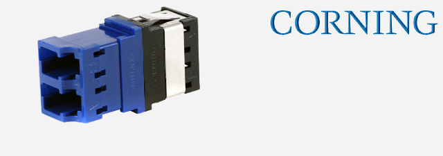 Fiber Optic Adapter, LC Duplex, Keyed/Non Keyed- CORNING