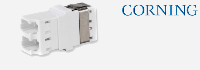 آداپتور فیبر نوری کورنینگ مالتی مد و سینگل مد CORNING - Keyed, LC Duplex