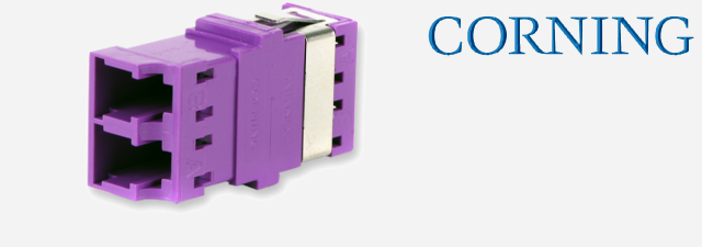 آداپتور فیبر نوری کورنینگ سینگل مد و مالتی مد CORNING - (OM4+/OM4/OM3/​OM2/OM1/OS2),LC