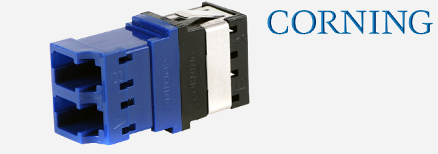 آداپتور فیبر نوری کورنینگ سینگل و مالتی مد CORNING - Keyed/Non Keyed - LC duplex
