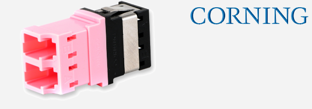 اداپتور فیبر نوری کورنینگ CORNING - Keyed/Non Keyed - LC duplex