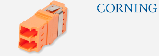 اداپتور فیبر نوری مالتی و سینگل مد CORNING - Non Keyed/Non Keyed - LC duplex
