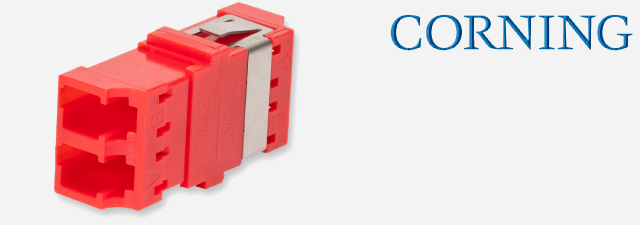 LC Duplex, Non Keyed/Non Keyed,(OM4+/OM4/OM3/​OM2/OM1/OS2), red - CORNING