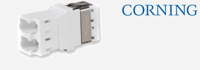 LC Duplex, Non Keyed/Non Keyed,(OM4+/OM4/OM3/​OM2/OM1/OS2), white - CORNING