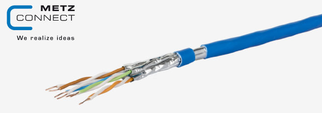 کابل شبکه MC GC600 F1 23 Cat.6A U/FTP 4P LSHF 3280 ft, class Eca- متز کانکت METZ CONNECT