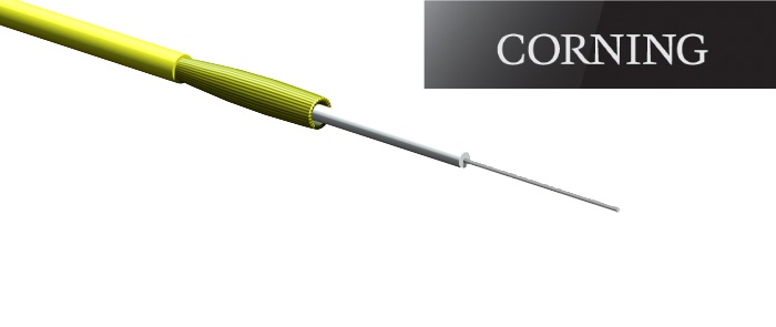 کابل فیبر نوری تک رشته ای تایت بافر رایزر Corning 