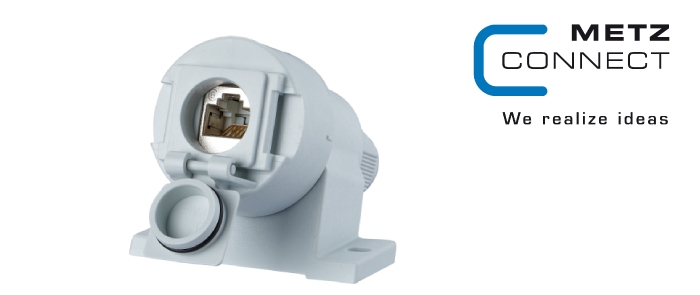 E-DAT Industry IP67 V6 AP, 1 port Cat.6A - C6Amodul